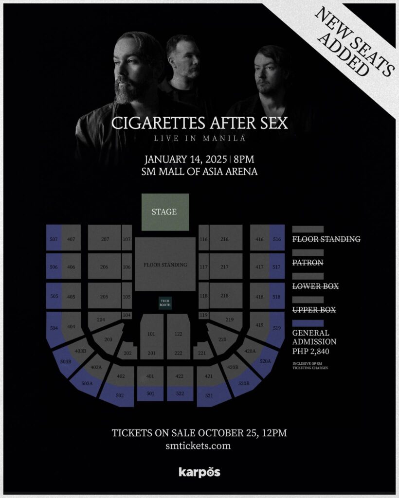 Cigarettes After Sex Adds New Seats For Sold Out Manila Concert