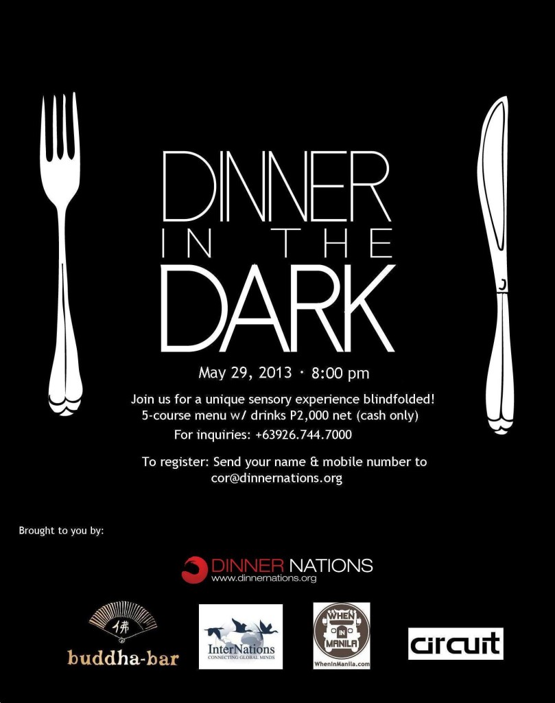 dining in the dark with the secret society