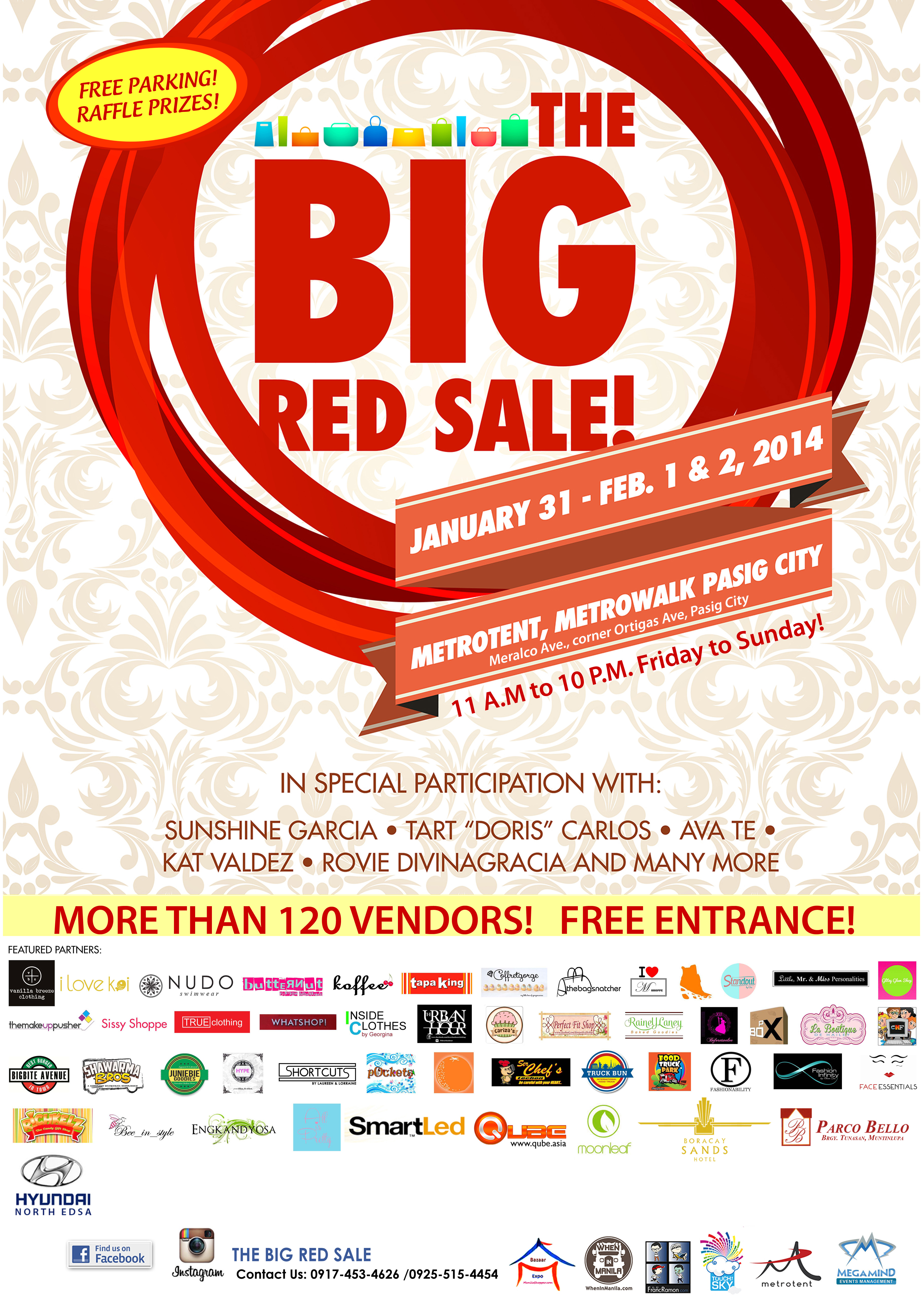 big red sale poster for printing copy