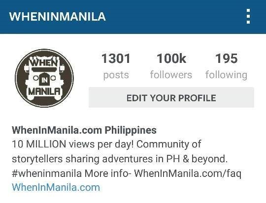 thank you friends wheninmanila com reaches 100k followers on instagram when in manila - instagram followers 100k