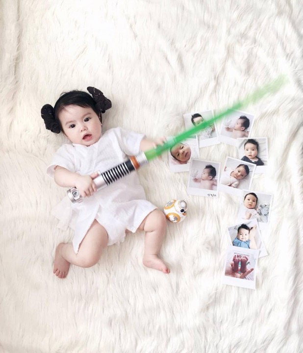 faillissement Ijzig Kruis aan So Cute!!! Andi Manzano Dresses Up Her Baby Girl as Princess Leia - When In  Manila