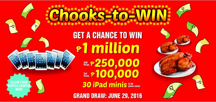 Chooks-to-Go Chooks-to-WIN Raffle Promo 1 Million Pesos