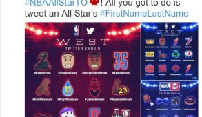 Check it out NBA All star game gets cute twitter Emojis When In