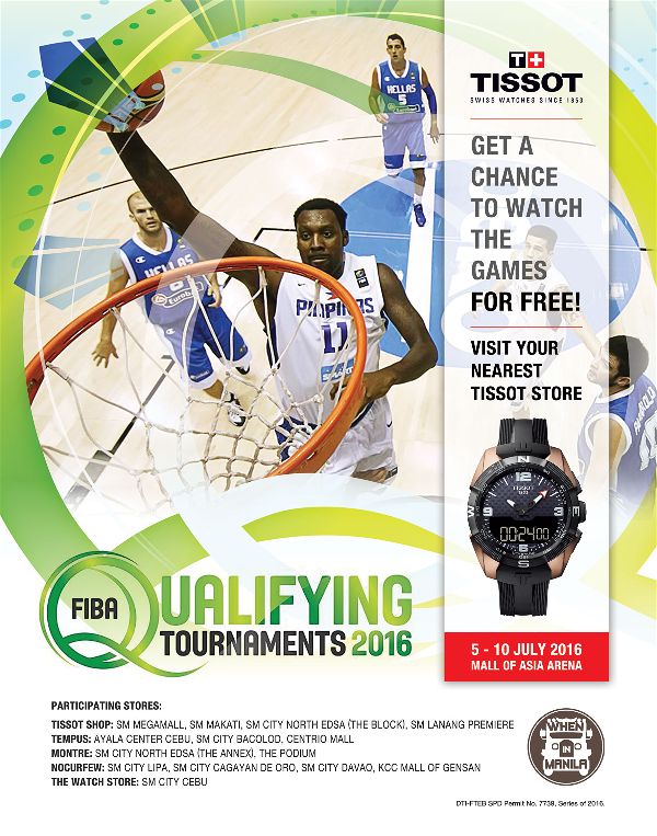 FIBA Olympic Qualifying Games: Gilas Pilipinas and Tissot as the Official FIBA Timekeeper