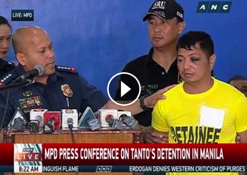 PNP Chief Bato Dela Rosa Vhon Tanto Arrested Road Rage Suspect