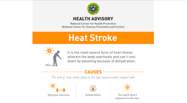 Doh Advisory On Heat Stroke Reminds Us To Keep Safe In The Heat When