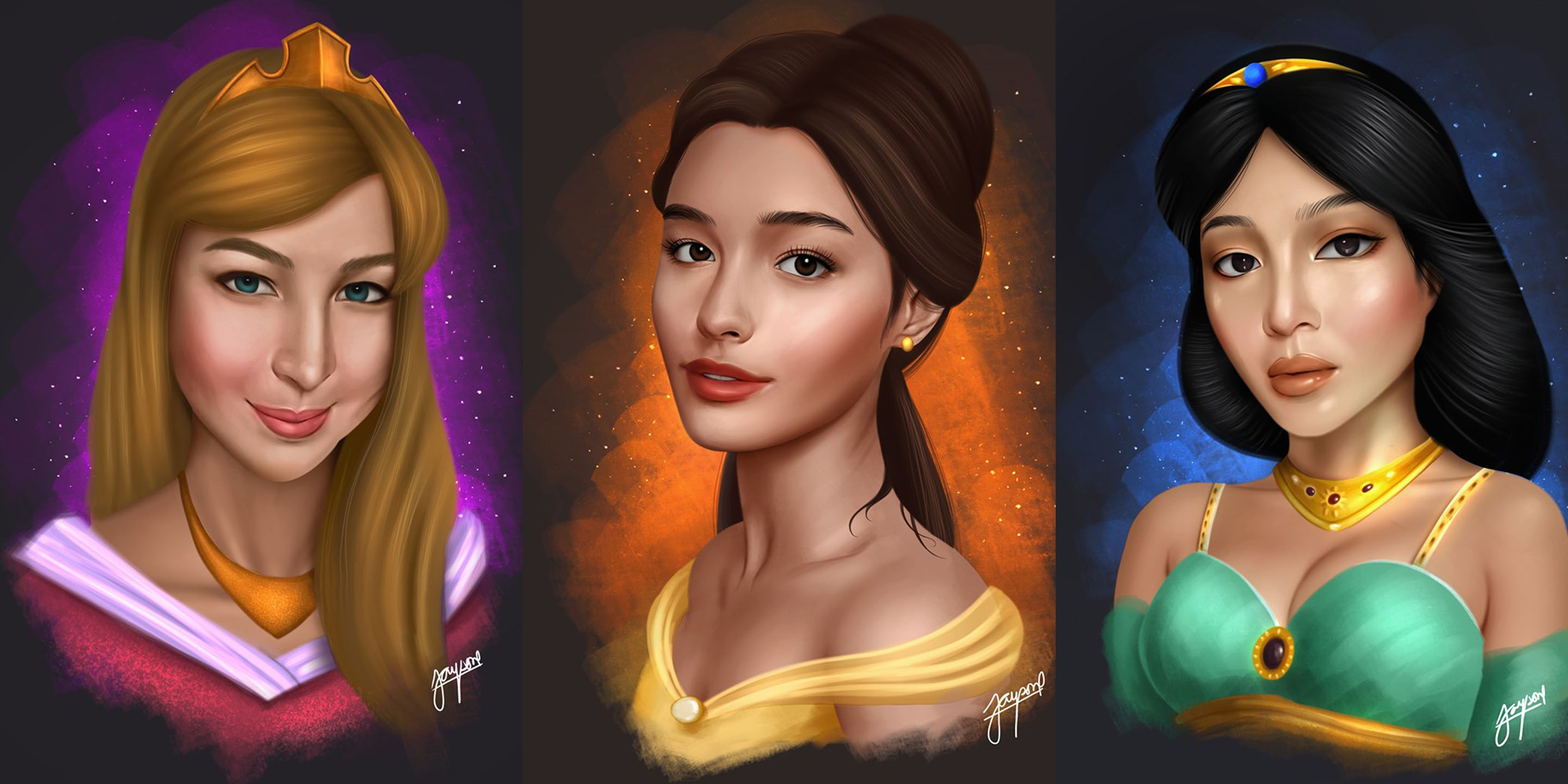 Celebs as princesses