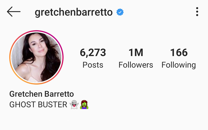 Ghost Buster Gretchen Barretto Changes Her Instagram Bio Too When