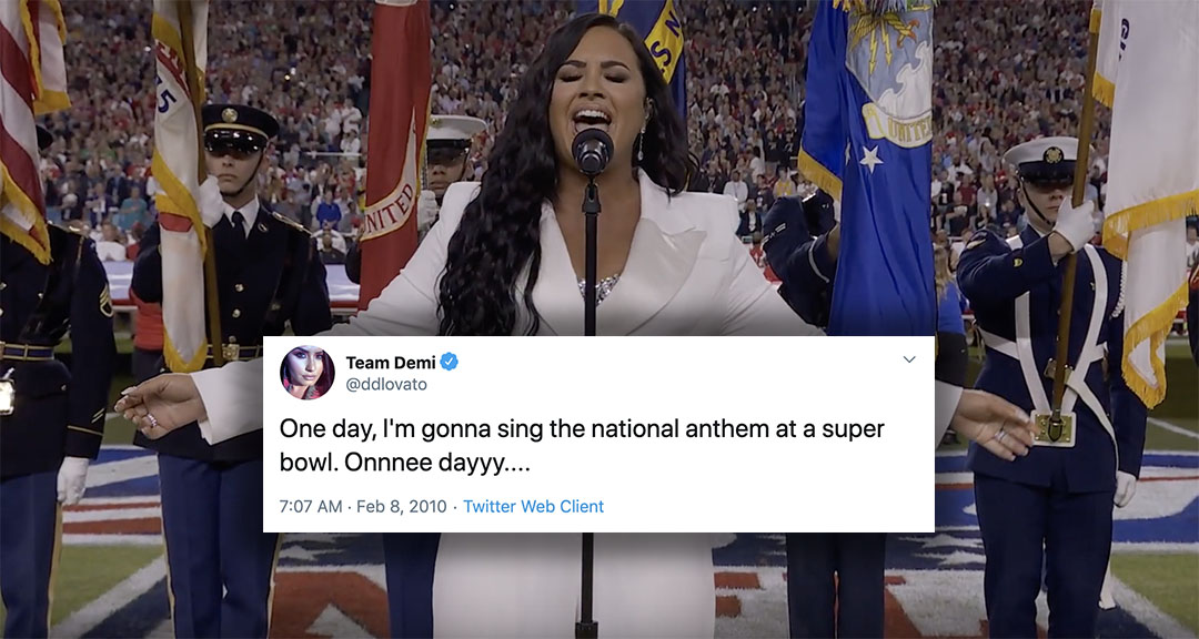 WATCH: Demi Lovato Sings the US National Anthem at Super Bowl 2020