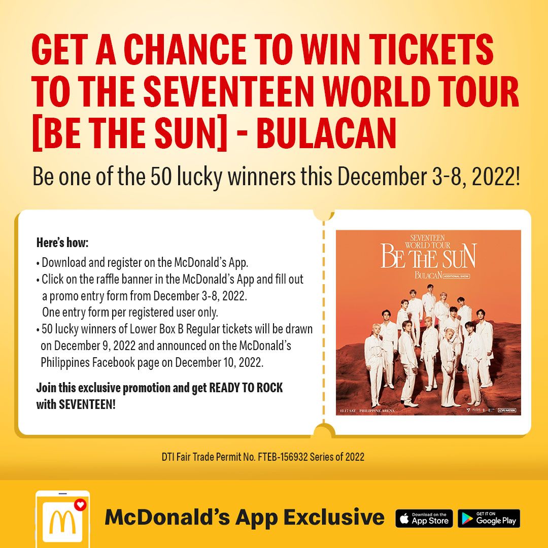 Here's How To Get A Chance To Win Tickets To SEVENTEEN WORLD TOUR [BE ...