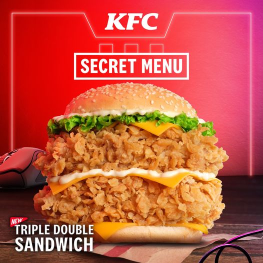 KFC Triple Double Sandwich