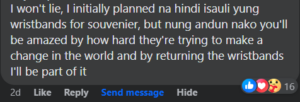 Coldplay wristband return rate philippines 