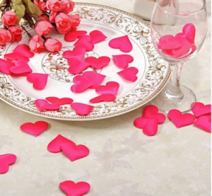 Confetti petals Valentine's day decors