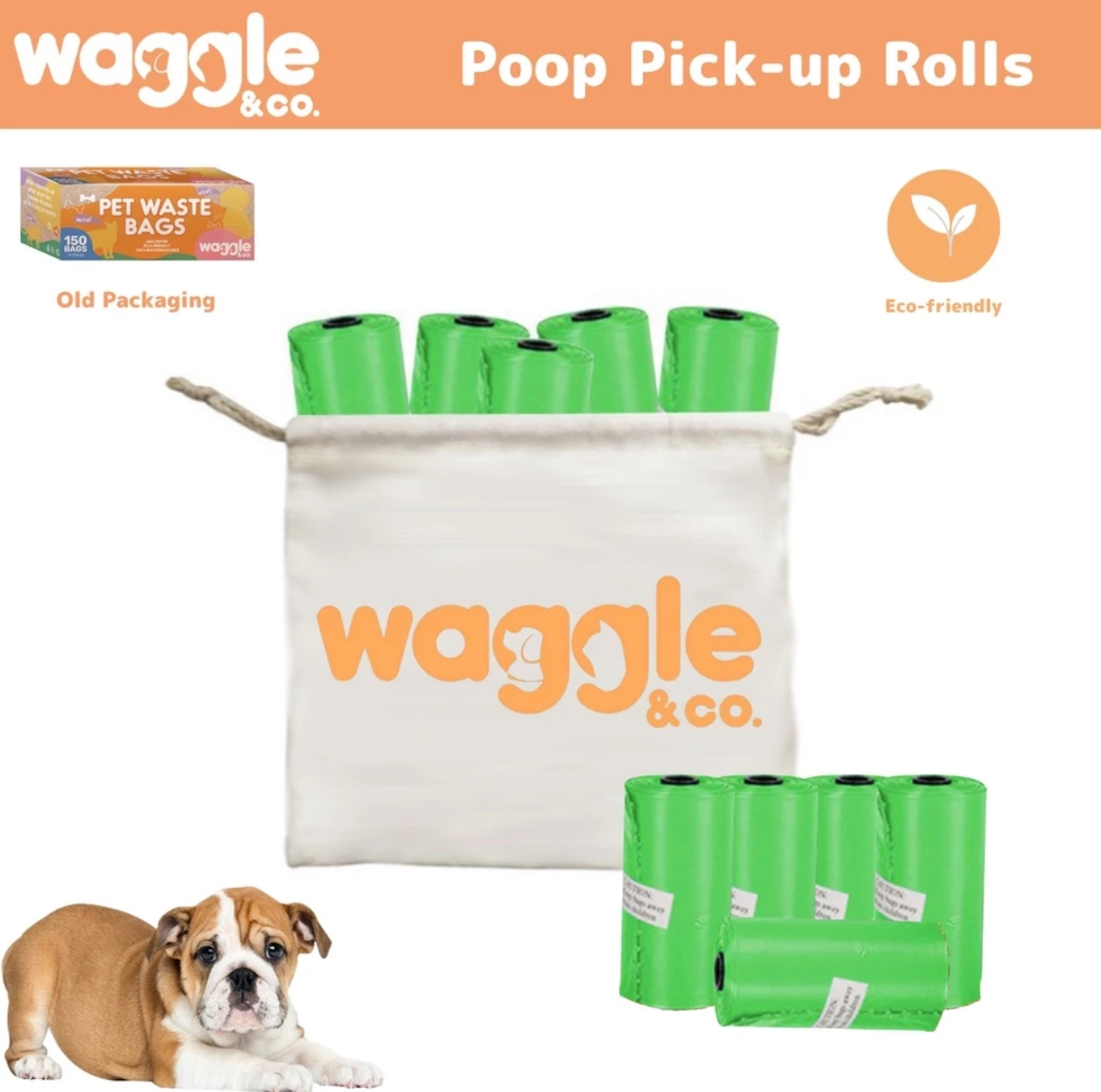 biodegradable poop bags waggle shopee