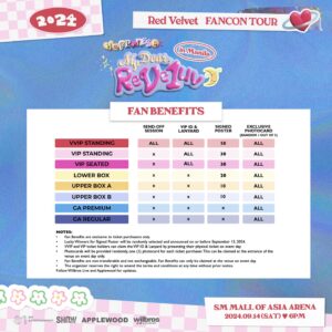 Red Velvet Manila Fan Con fan benefits