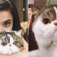Anne Curtis with her cat Mogwai
