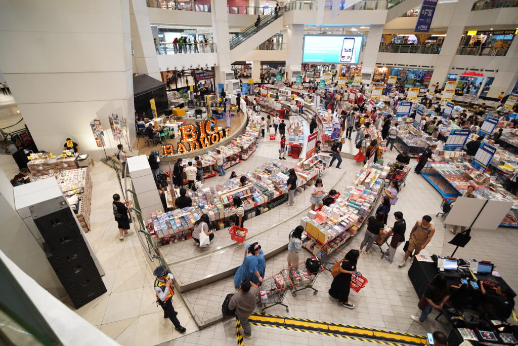 You can buy books by Filipino authors at the Big Bad Wolf Book Sale at TriNoma