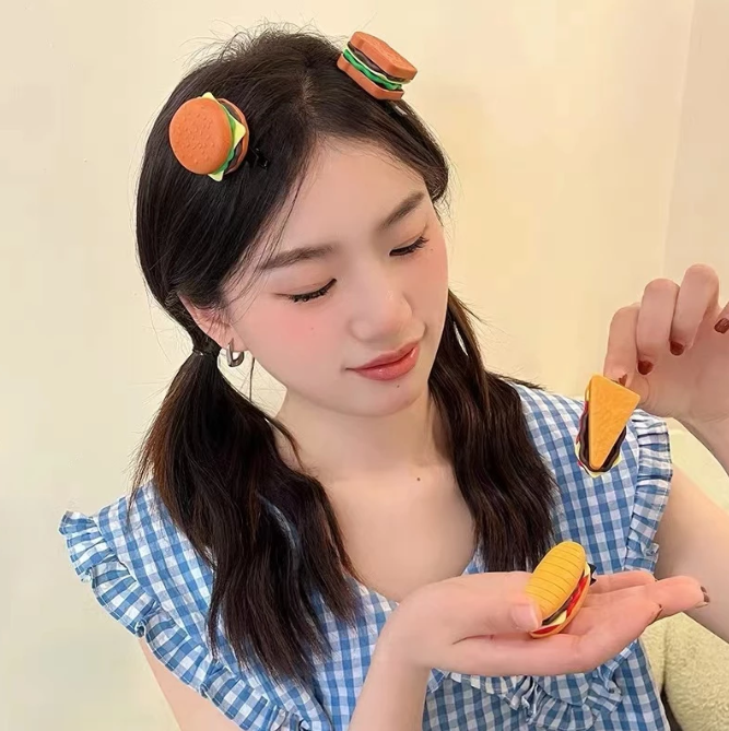 burger hair clip