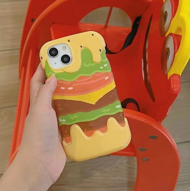 burger phone case shopee