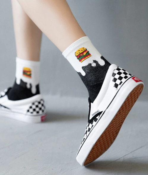 burger socks shopee