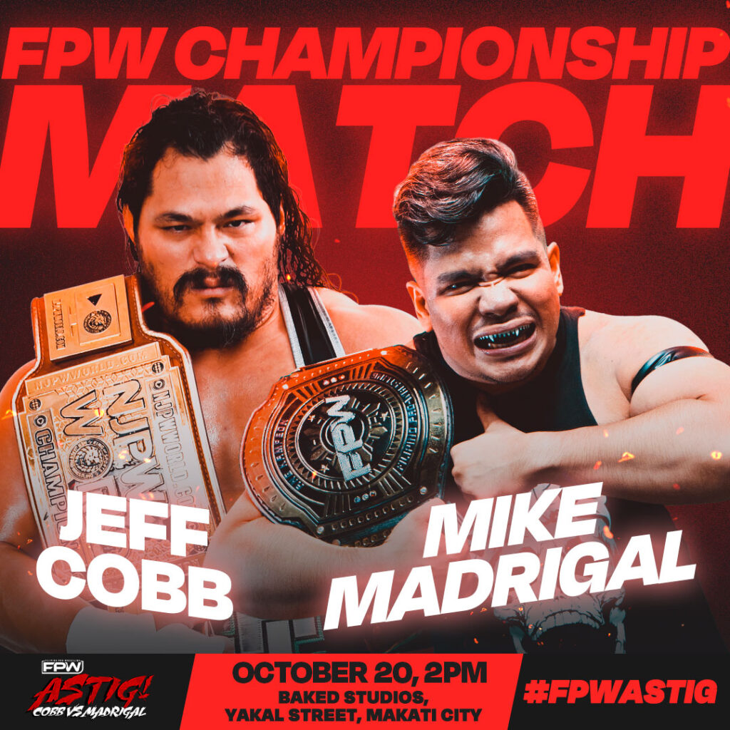 FPW Astig Cobb vs Madrigal 1x1 MATCH CARD 2024 JEFF VS MIKE