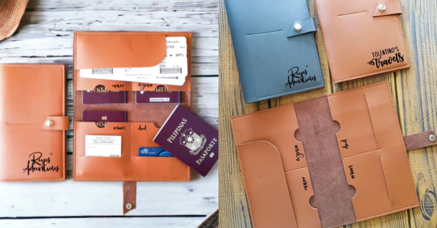 family sized passport holder travel organizer shopee