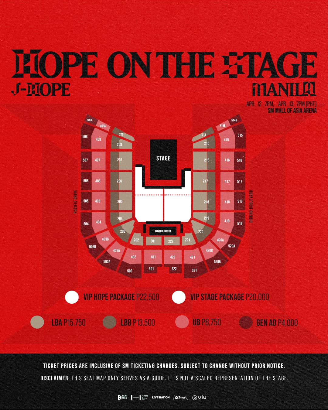 Mga tiket sa konsiyerto ng J-Hope Manila