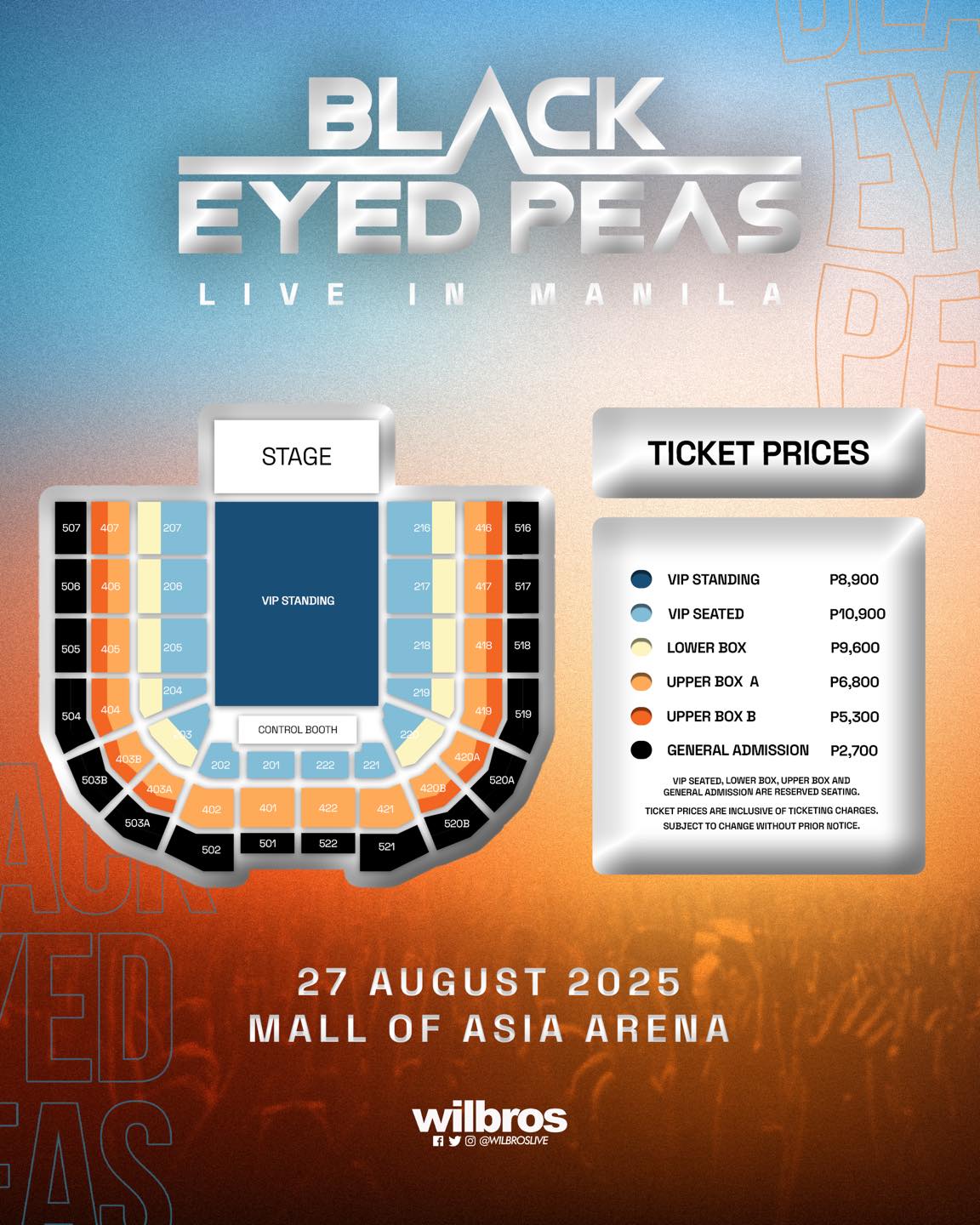 Black Eyed Peas manila concert tickets